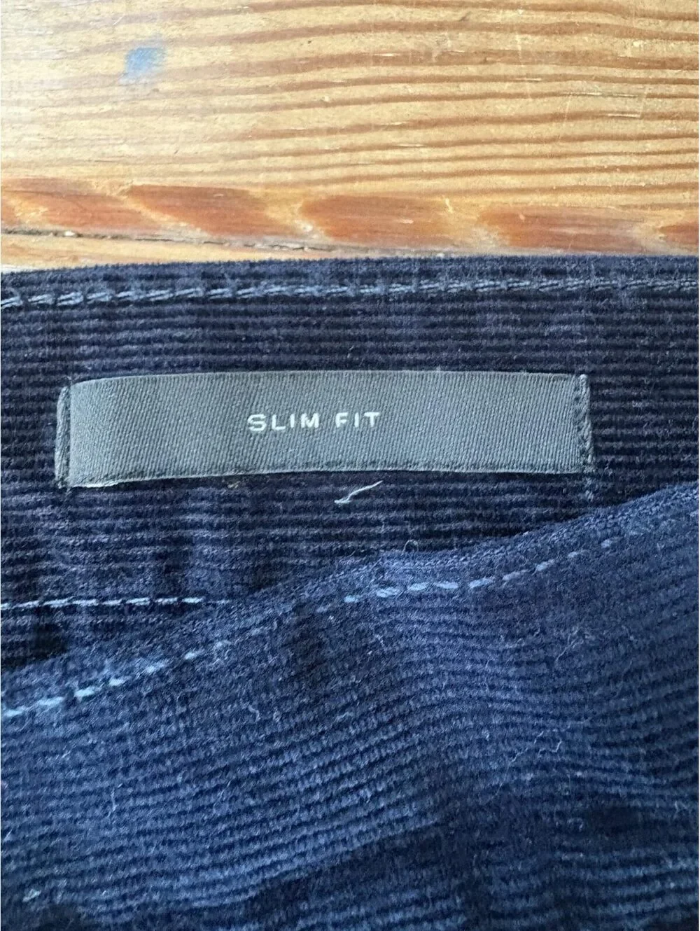 Banana Republic Traveler Men's Navy Corduroy Slim Fit Pants 34x32